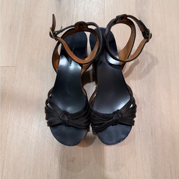 Authentic Isabel Marant Black Leather Sandals - Picture 6 of 6